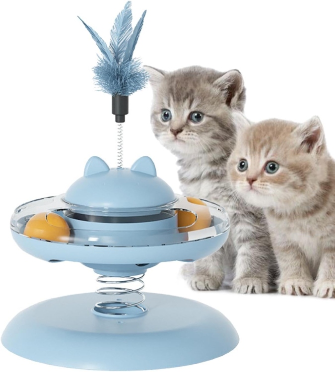 لعبة مسار الكرات  لعبة تفاعلية  للقطط الصغيرة والكبيرة والمتوسطة