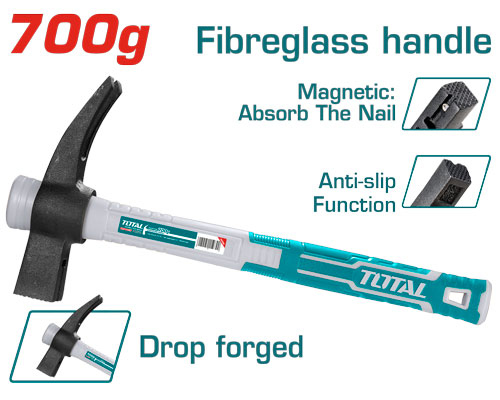 شاكوش طوبار يد فيبر TOTAL THCHIT7006