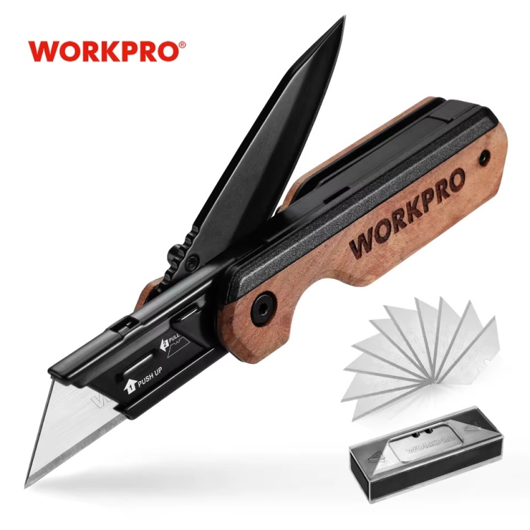 سكين + مشرط 2x1 ورك برو WORKPRO wp211015