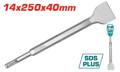 ازميل همر مبسط عريض 40*250 ملم TOTAL TAC15121412