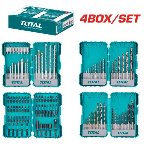  طقم ريش وراسيات درل 4 علب Total TOS23077