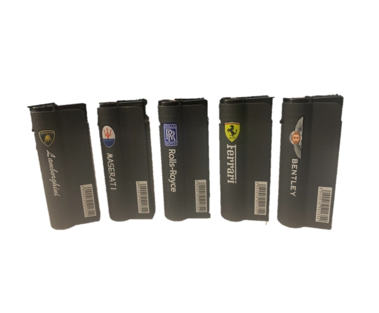 HTB-110 Lighter Jet Flame - Assorted Cars Logos 