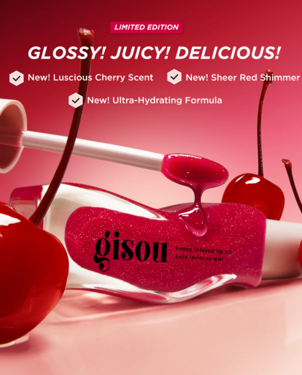 Gisou, Honey Infused Lip Oil - Cherry on the Cake