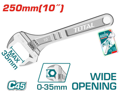 مفتاح موليت 10" TOTAL THT1010103 Adjustable wrench
