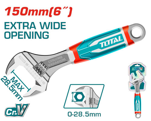 مفتاح موليت TOTAL THT101066 Adjustable wrench 6" 
