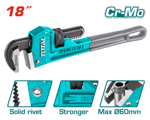 مفتاح مواسير TOTAL THT171186 Pipe wrench 18"