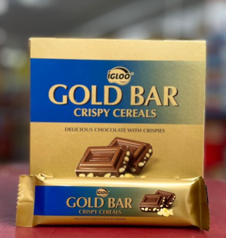 جولد بار شوكولاتة كرسبي 15غ *24 حبة