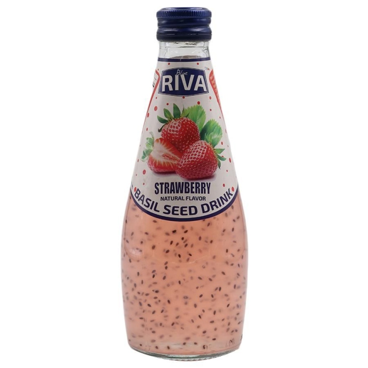 ريفا شراب بذور ريحان فراولة290مل