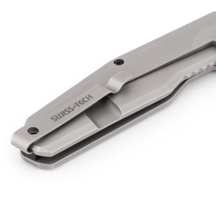 سكين جيب طوي تيتانيوم 3.5"  Swiss+tech  Sto14004