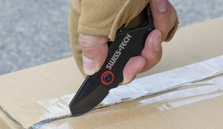 سكين جيب صغير طوي  Swiss+tech sto14007