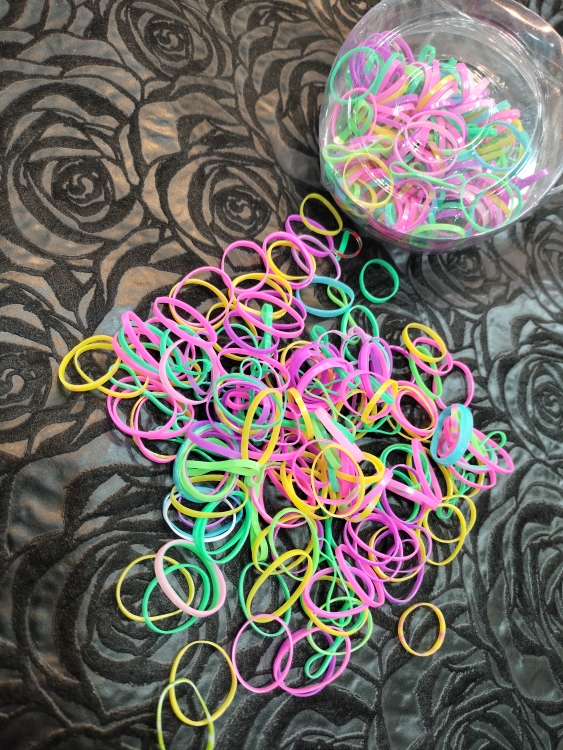 مجموعة مطاط شعر