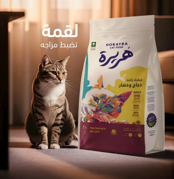 هريرة دراي فود للقطط البالغة نكهة الدجاج والخضار وزن 1.5kg