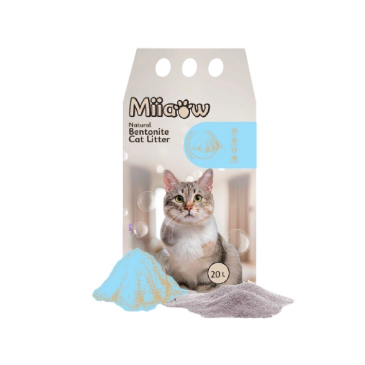 رمل miiaow اردني المنشأ وزن 5 لتر برائحة الصابون