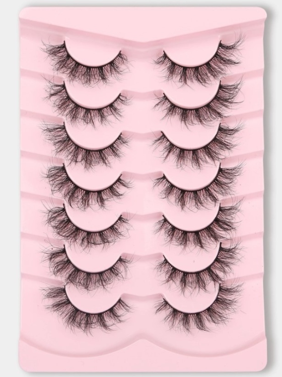 7 pairs of false eyelashes رموش صناعية 7 أزواج