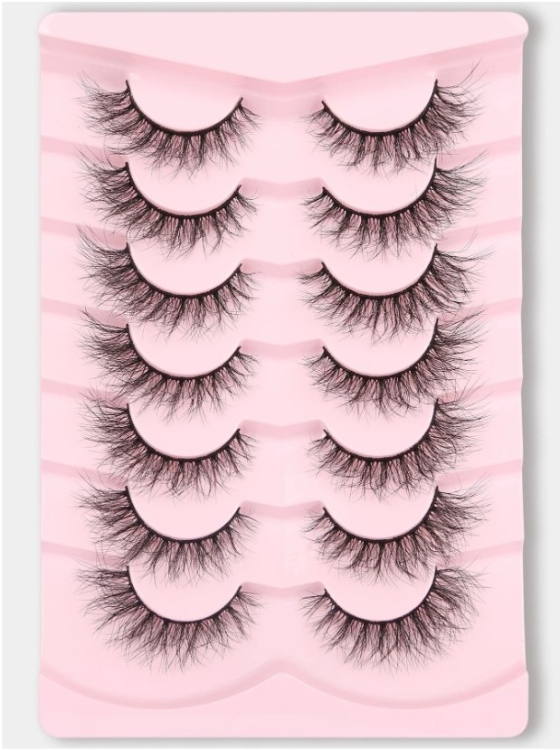 7 pairs of false eyelashes رموش صناعية 7 أزواج