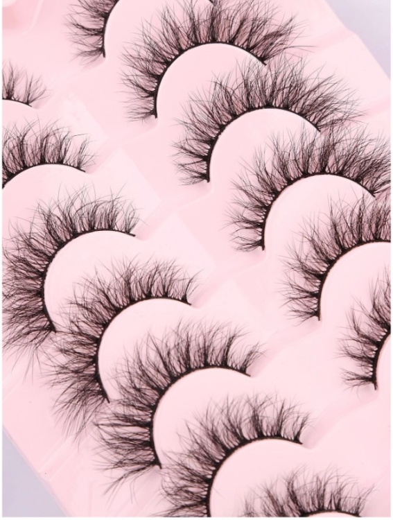 7 pairs of false eyelashes رموش صناعية 7 أزواج