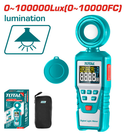 جهاز قياس شده الاضائه TOTAL TETLU01 DIGITAL LIGHT LUXMETER