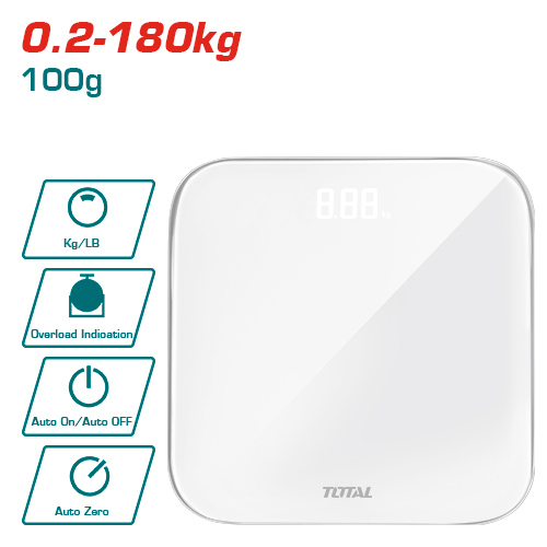 ميزان حمام 180 كغم Total TESA41802 Body Scale