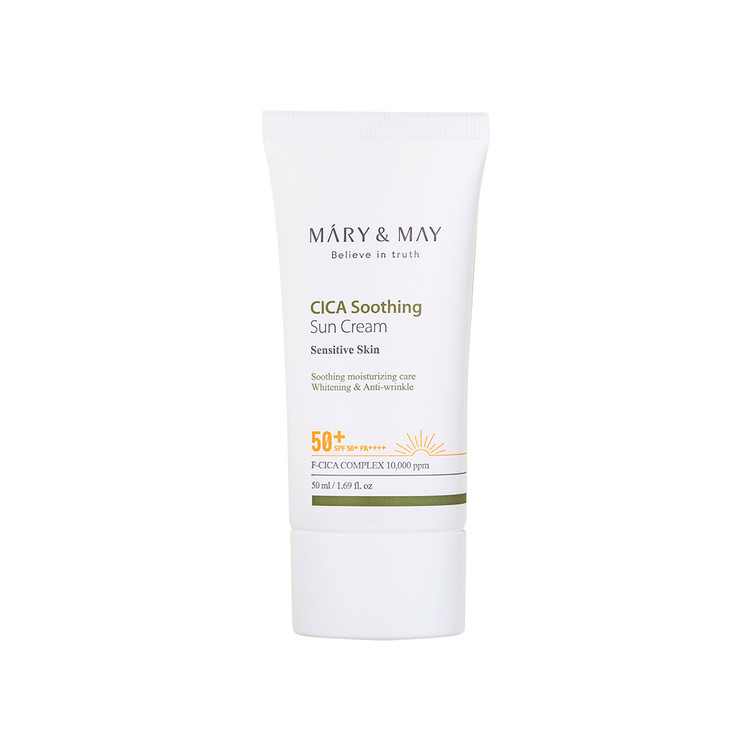 Mary&May, Vegan CICA Soothing Sun Cream SPF50+ PA++++ 