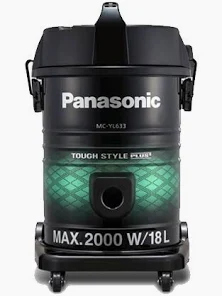 مكنسة كهربائية باناسونيك 2000 واط، نوع برميل، سعة 20 لتر، صنع في ماليزياMC-YL633G149