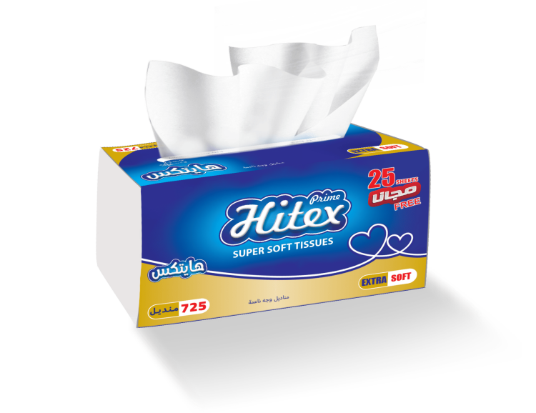 هايتكس 750 منديل/طرد 10اكياس