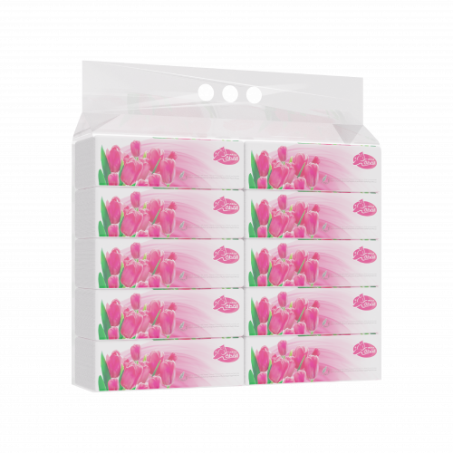 القطة فوشيا 70منديل  10كيس