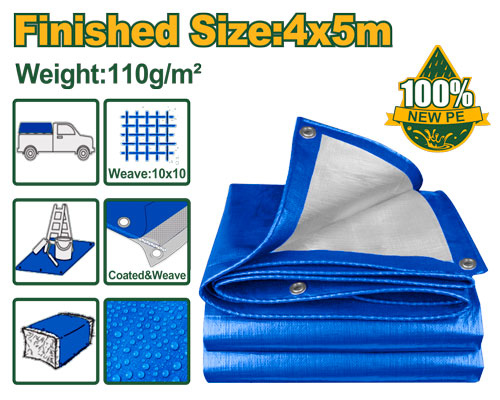 شادر أزرق مع حلقات 4*5 متر JADEVER JDTQ1845 Tarp