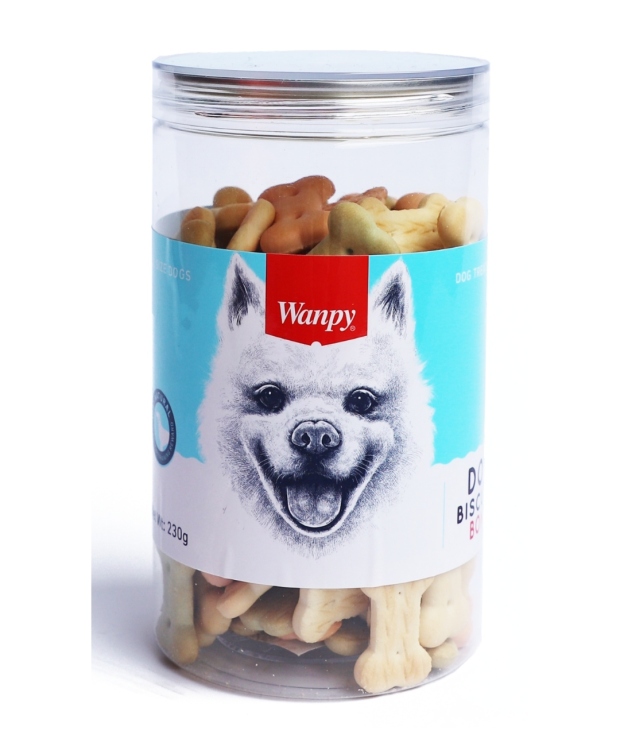 وانبي بسكوت كالسيوم على شكل عظام 