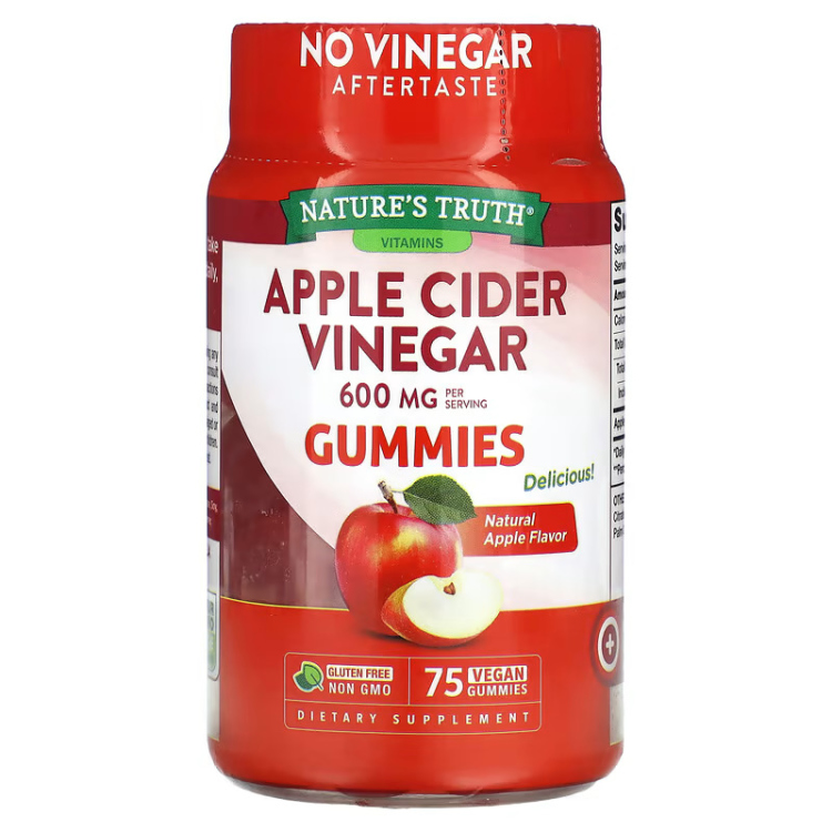 Nature's Truth, Apple Cider Vinegar Gummies Natural Apple Flavor 600mg