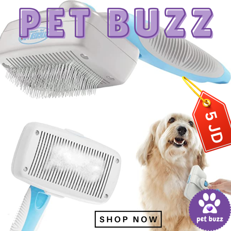 Dog Brush Cat Brush - Self Cleaning Slicker Brush