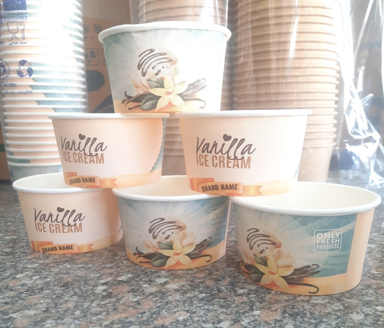 علب ايس كريم 2 سكوب