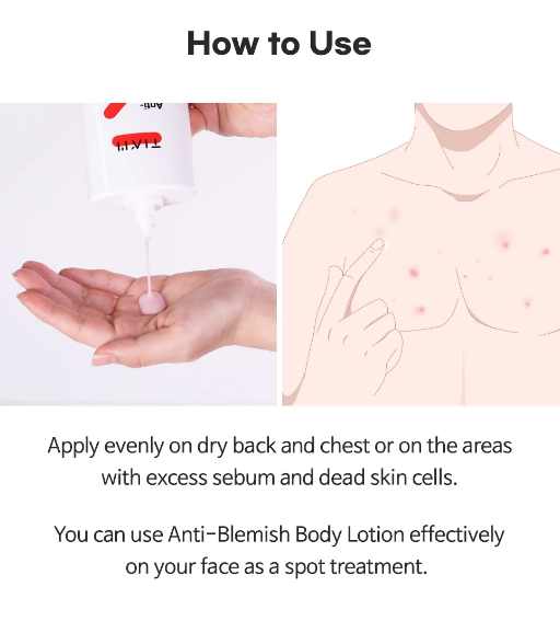 TIA'M, Anti Blemish Body Lotion Back & Chest