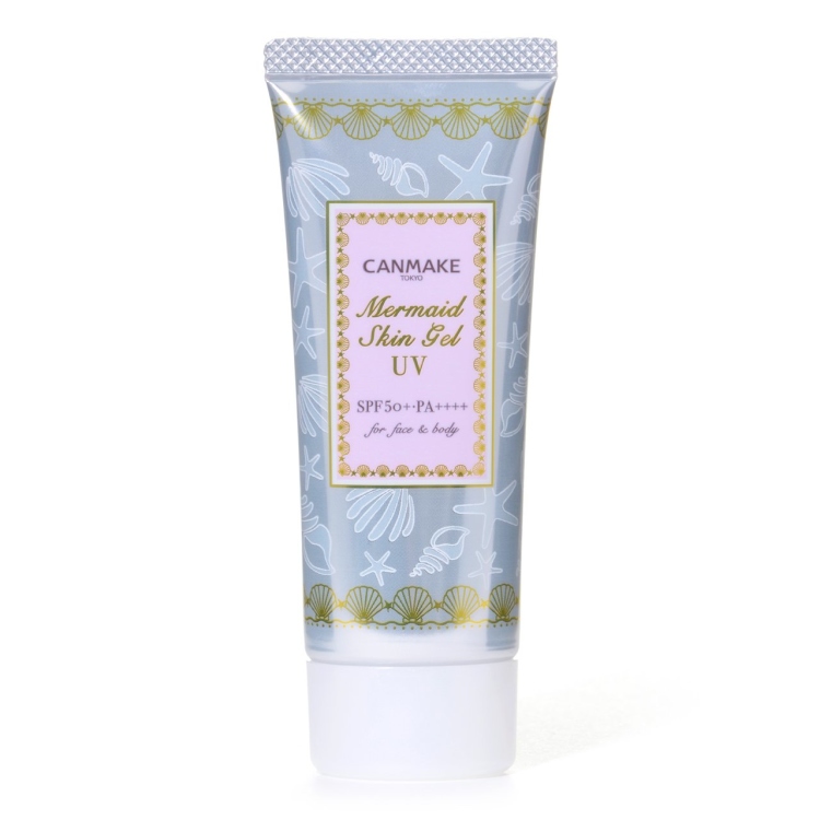Canmake, Mermaid Skin Chemical sunscreen Gel UV SPF 50+ PA++++ - 01 Clear  واقي شمس كيميائي جل ميرميد للبشرة