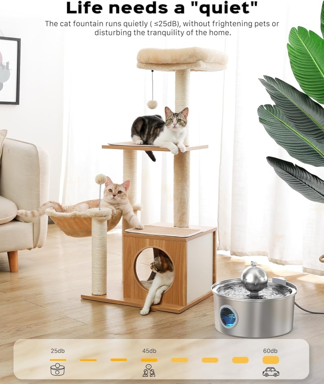 نافورة ستانلس على شكل كرة 