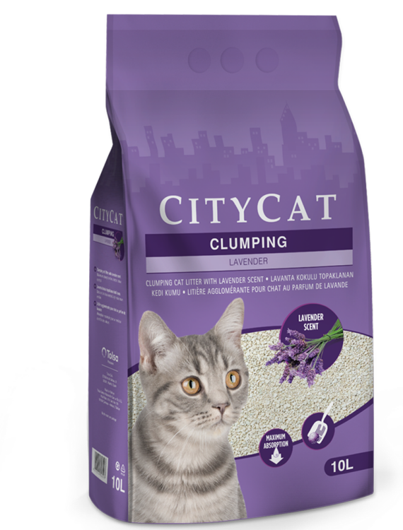 Highly absorbent: Citycat Clumping Cat Litter quickly absorbs cat urine, 