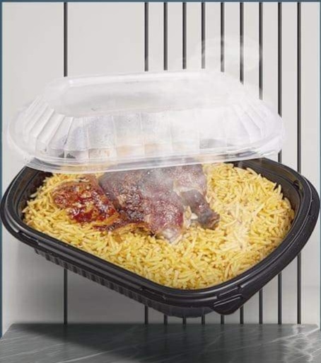 علب ميكروويف اسود عدد 50 