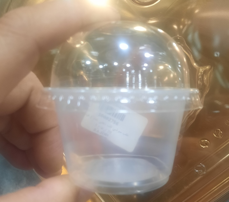 علب مني 100مل مع غطاء قبه عدد 100