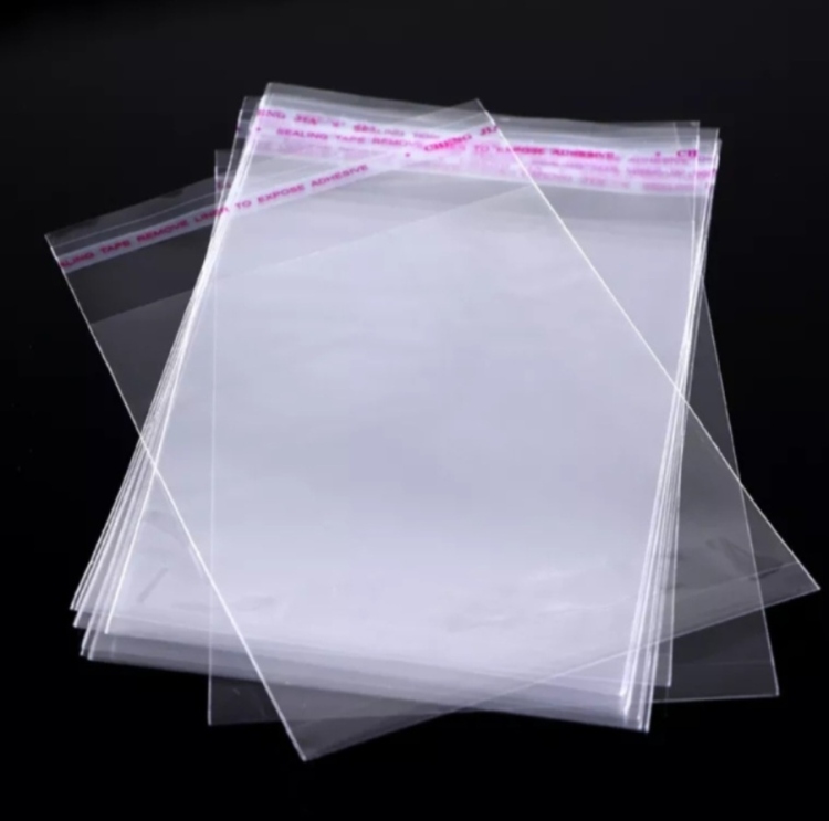 اكياس كوكيز شفاف مع لاصق 20×10 عدد 100