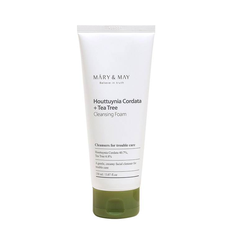 Mary&May, Houttuynia Cordata + Tea Tree Cleansing Foam