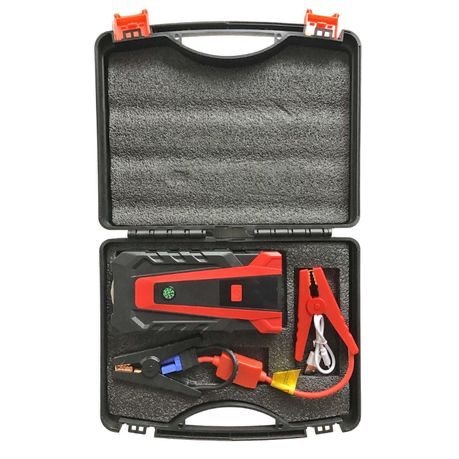 باور بانك لشاحن بطارية السيارة بقوة 12 فولت – أحمر