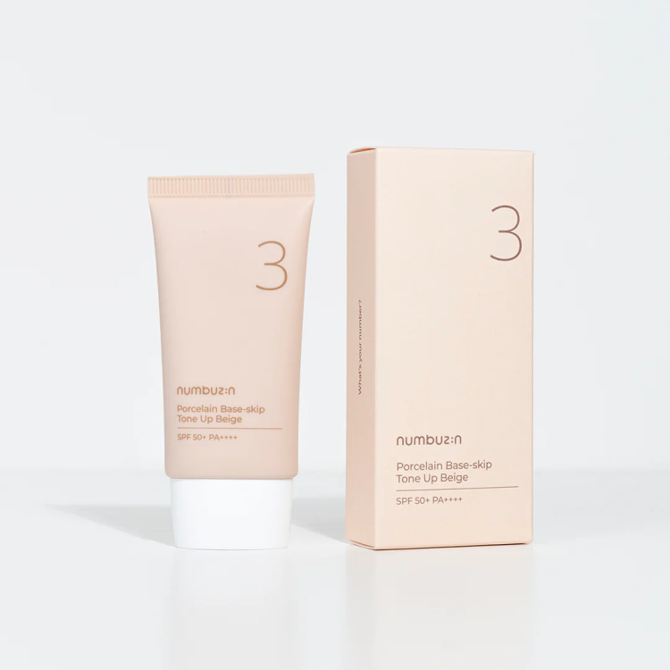 numbuzin - No. 3 Porcelain Base-Skip Tone Up Beige [50ml]