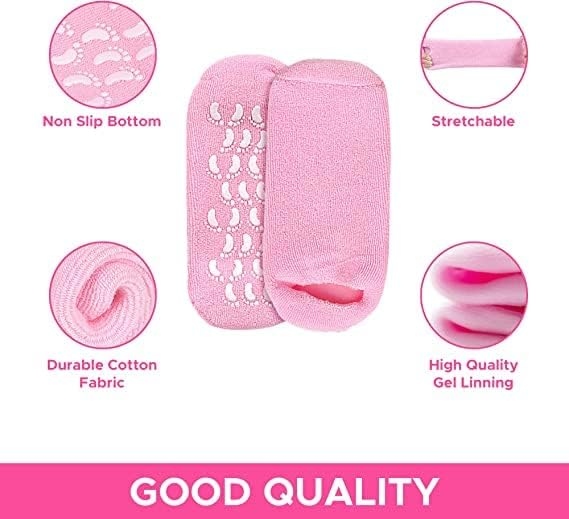 جوارب السيليكون للعناية بكعب القدمين spa gel socks 