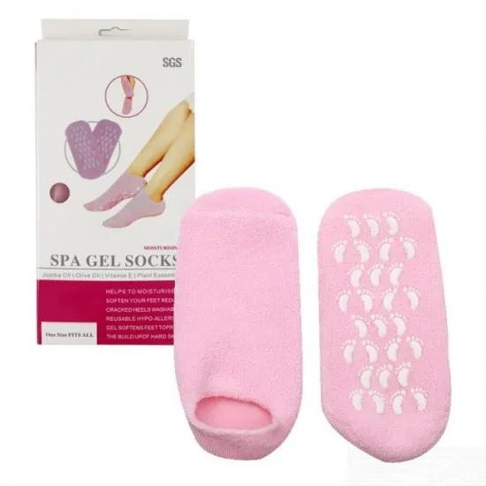 جوارب السيليكون للعناية بكعب القدمين spa gel socks 