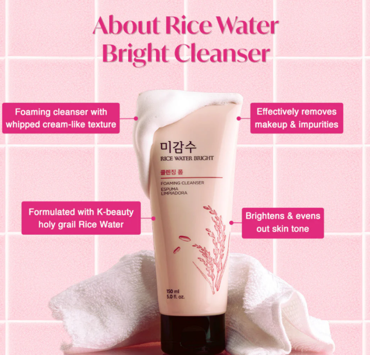 THE FACE SHOP, Rice Water Bright Cleansing Foam 