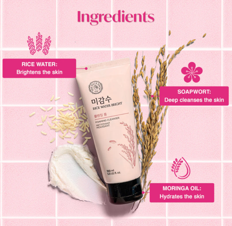 THE FACE SHOP, Rice Water Bright Cleansing Foam 