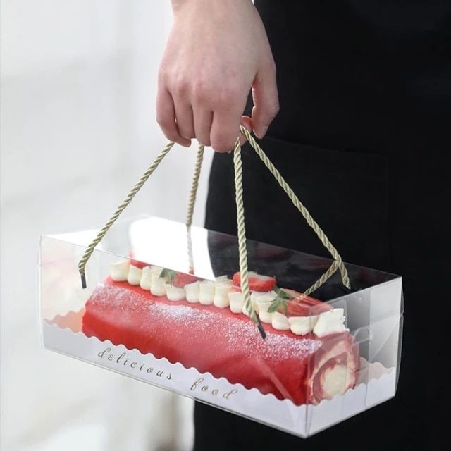 علب شفاف للحلويات 27×11×9