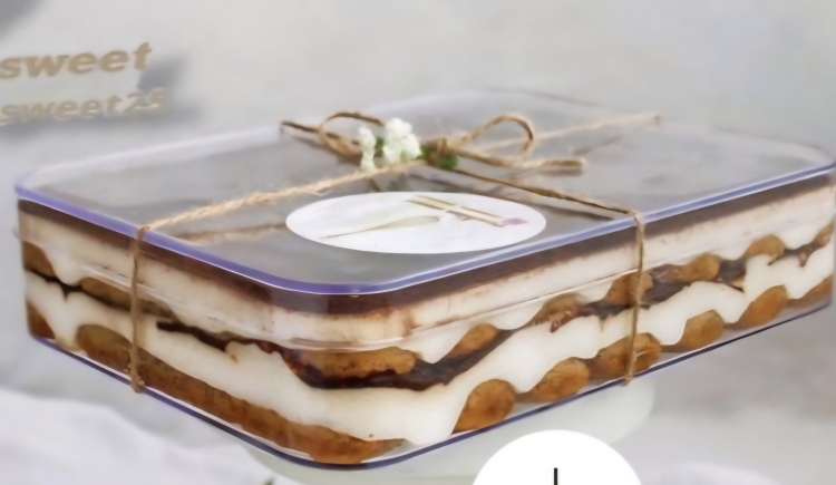 علب كرستال مستطيل 22×15 ارتفاع 4سم 