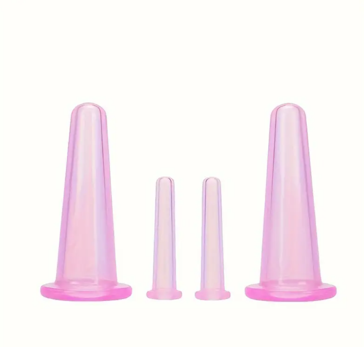4pcs Silicone Facial Cupping Set