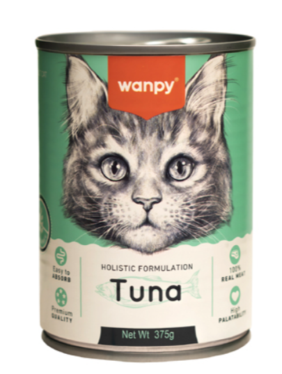 تركيبة وانبي الشاملة للقطط - علبة تونة 375 جرام