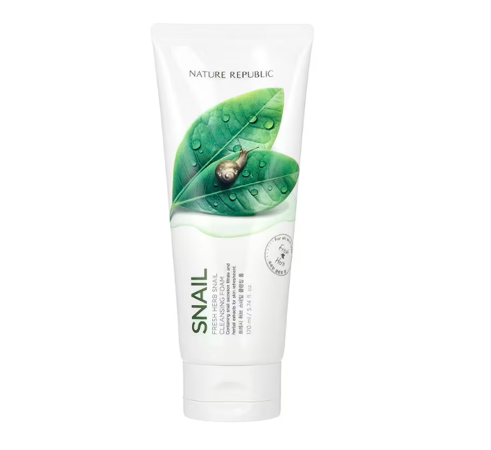 Nature Republic, Fresh Herb Snail Cleansing Foam 